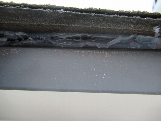 西桂町　屋根補修の様子